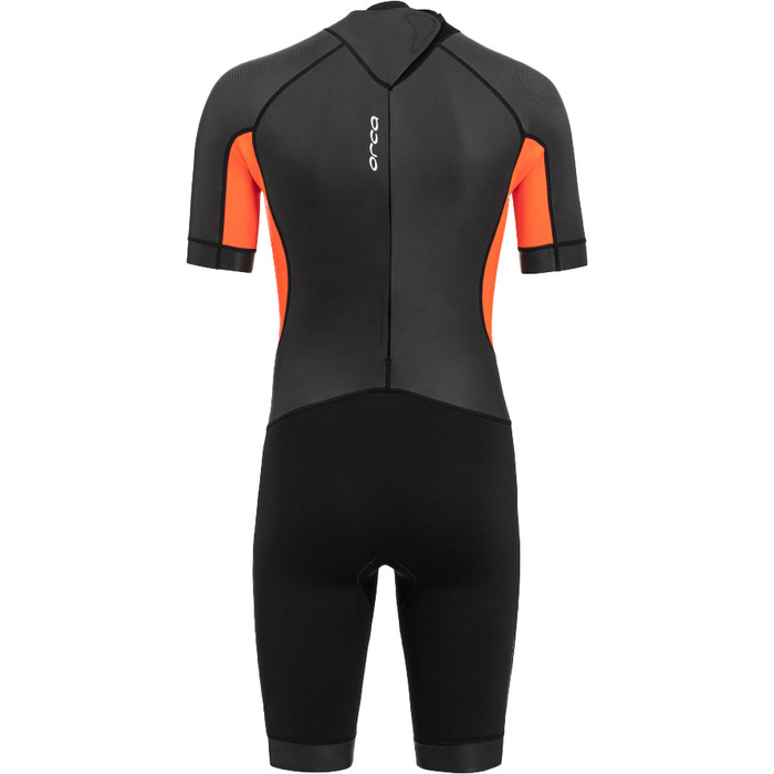 2023 Orca Mens Vitalis Back Zip Open Water Swim Shorty Wetsuit NN2Y0 - Black